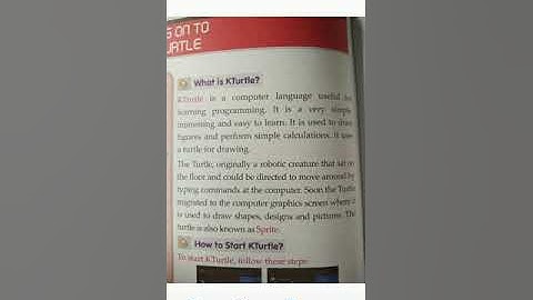 computer class 3 chapter 3 KTurtle