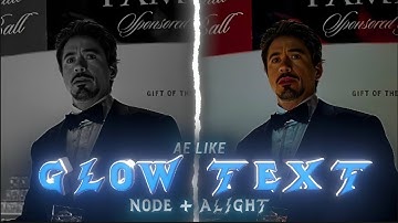 Ae like glow text (node + alight motion) #glow #alightmotion #tutorial 