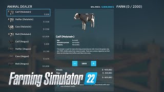 FS22  Increase maximum purchase limit for animals🔹from 60 to 2000 🔹 by Levis