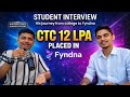 How He Cracked 12 LPA Job in FYNDNA 🔥| Real Placement Story #vjti #placement