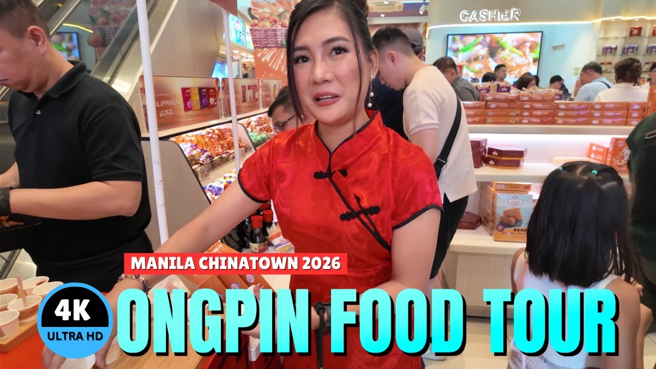 [4K] Manila Chinatown Food Tour – Ongpin Street Chinese Cuisine! | Trending Mochypuff!