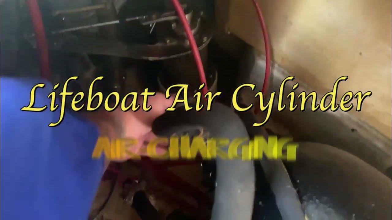 How to re charge or air refill the lifeboat air cylinder seafarer 