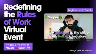 Redefining the Rules of Work (RTROW) Virtual Event (Teaser) - Coming February 4th, 2025