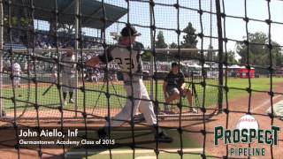 John Aiello Prospect Video, Inf, Germantown Academy Class of 2015 #mlbdraft