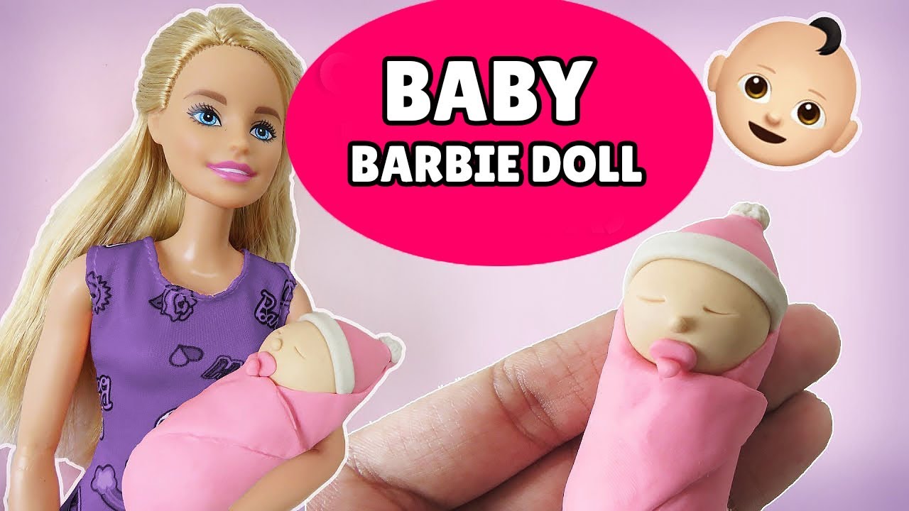 🔴 DIY How to Make MINIATURE Baby for Barbie Doll - Easy polymer Clay ...