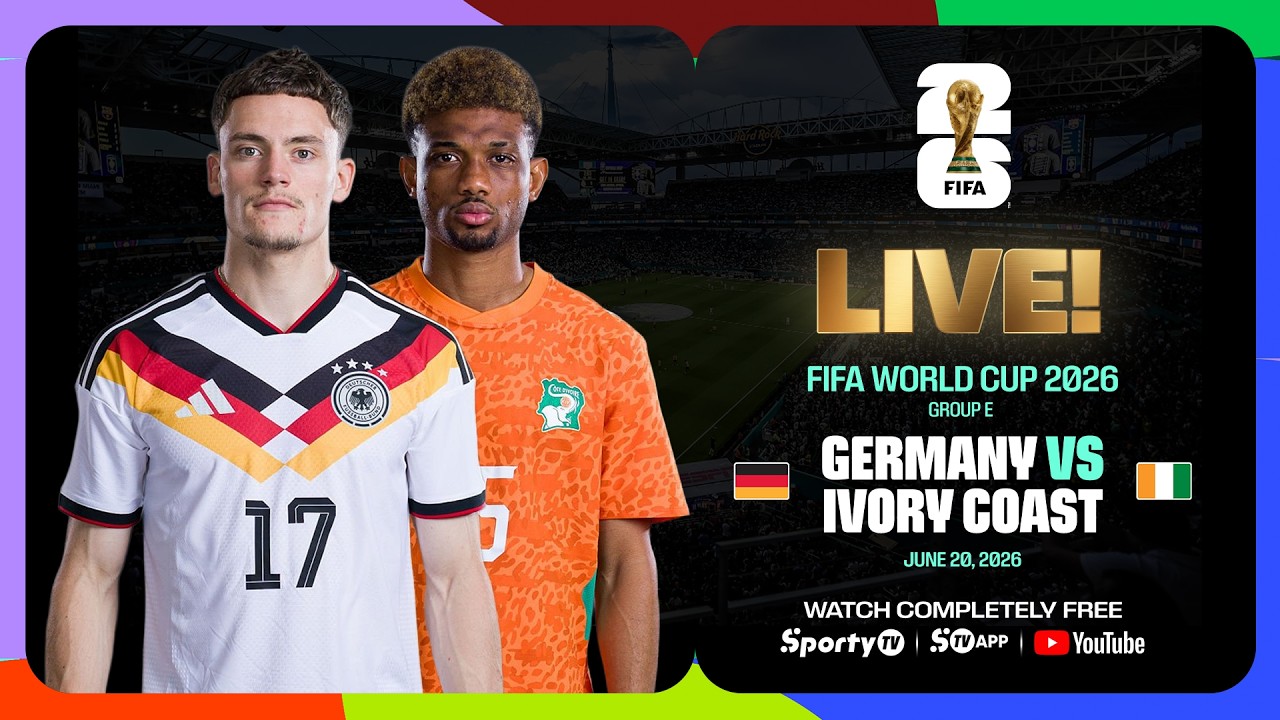 LIVE | Germany vs Ivory Coast | FIFA World Cup 2026™ | SportyTV NG