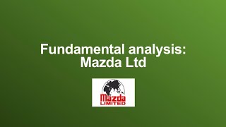 Fundamental analysis: Mazda Ltd