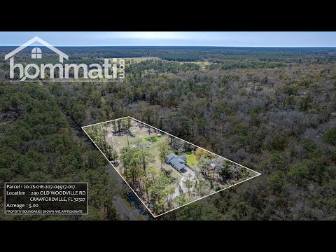 240 Old Woodville Rd, Crawfordville, FL home video tour