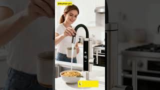 Instant Hot Water Tap, Electric Hot Water Faucet for Kitchen, 360°Rotating Hot Water in 3 Seconds
