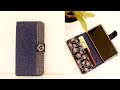 How to Make Mobile Cover at Home/DIY Denim Flip Phone Case from Old Jeans with Card Holder