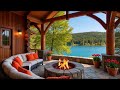 Cozy Log fire Cabin Crackling Relaxing Sleep Meditation Chill Spring Calming