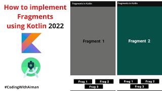 How to Implement Fragments Using Kotlin in Android Studio| 2022||Fragments in Kotlin|Kotlin tutorial