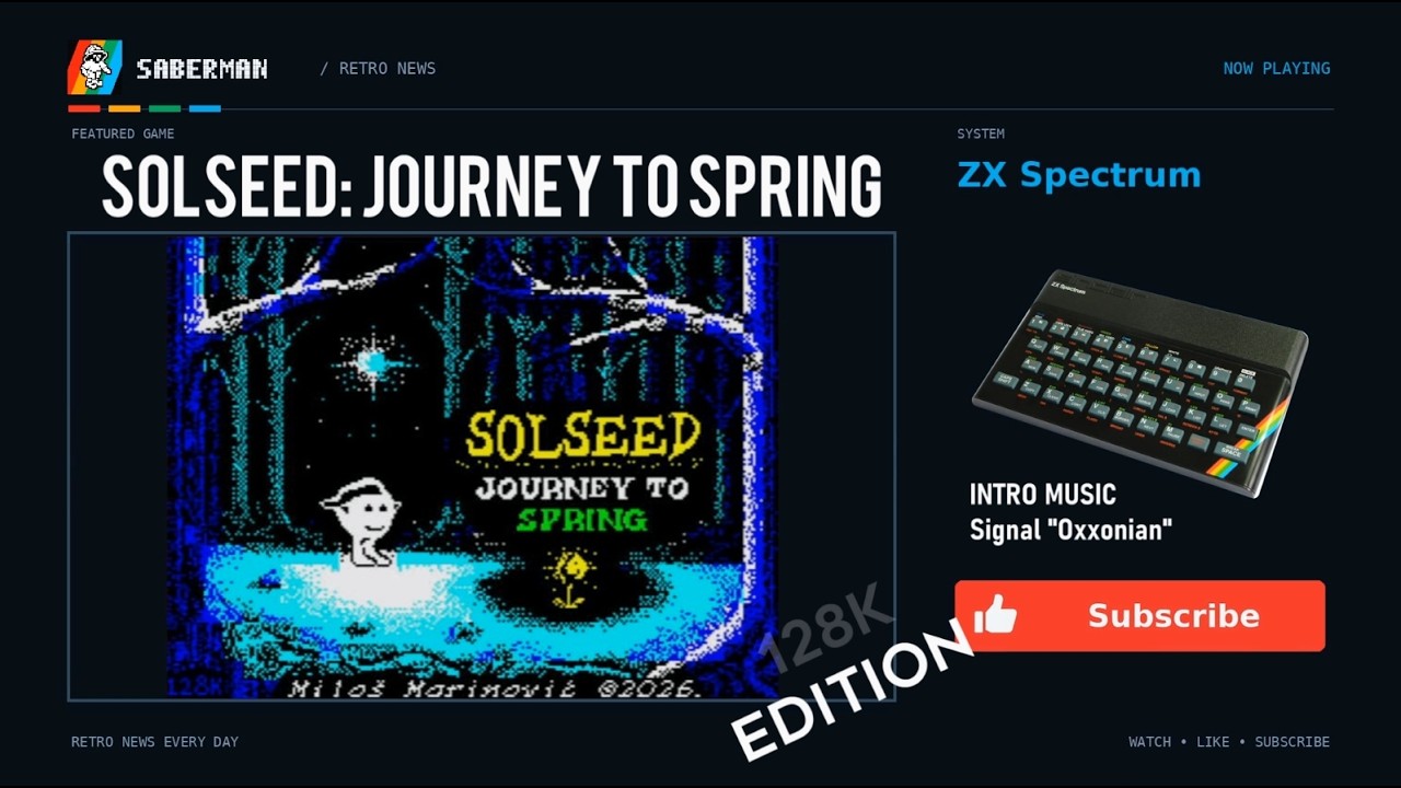 ZX Spectrum -=Solseed: Journey to Spring=- 128K Edition - YouTube