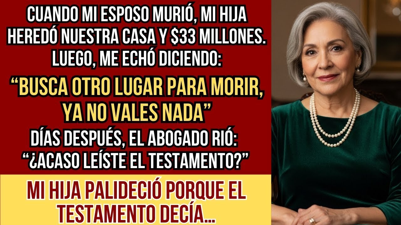 HISTORIAS REALES. Mi hija heredó $33M me humilló y me echó de casa. 3 días después, suplicó mi ayuda