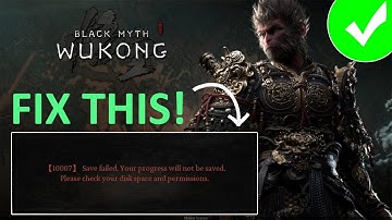 Fix Black Myth: Wukong Save failed Your progress will not be saved Error