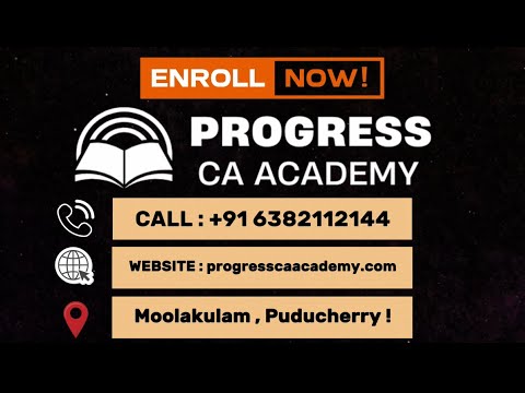 PROGRESS CA ACADEMY - CA Coaching Center in Pondicherry - YouTube