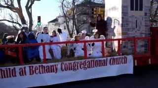 Bethany Congregational Church float in the 2015 Quincy Christmas parade