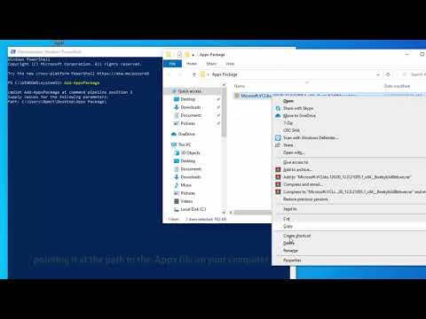 How to Install Appx/EAppx or AppxBundle Windows 10 Apps using Powershell