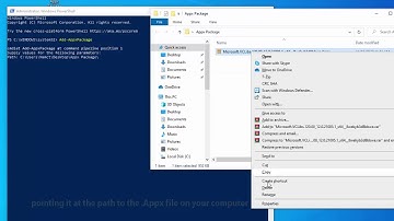 How to Install Appx/EAppx or AppxBundle Windows 10 Apps using Powershell