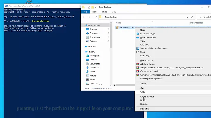 How to Install Appx/EAppx or AppxBundle Windows 10 Apps using Powershell