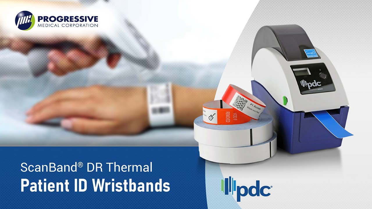 PDC® Scanband DR Thermal Patient ID Wristbands YouTube