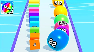 Ball Run 2048 Merge Number ! MAX LEVELS Gameplay Walkthrough New Update Part 62 android, ios