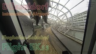 GoPro | Düsseldorf Flughafen | Schwebebahn Komplette Fahrt von A-Z | Flug EK55