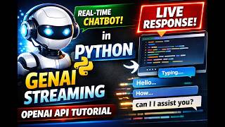 GenAI Streaming in Python 🔥 | Real-Time AI Response using OpenAI API (Step-by-Step) | Stream AI
