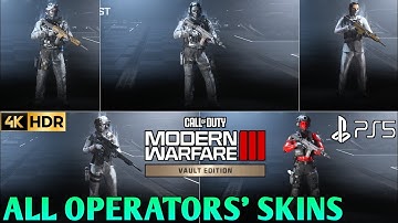 All Operators Skins Modern Warfare 3 Vault Edition All Operators Skins MW3 | MW3 All Operators Skins