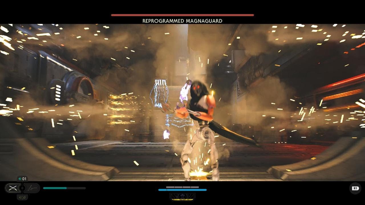 STAR WARS Jedi: Survivor Reprogrammed Magnaguard Boss fight - YouTube