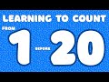 Learning to count from 1 to 20. Drawing numbers up to 20