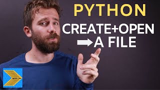 How to create and open a text file with Python