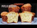 Phyllo Dough Cheese Muffins || How to make phyllo dough muffins || Phyllo dough recipes