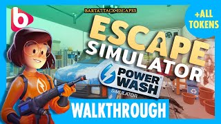 Celebrity ESCAPE SIMULATOR: POWERWASH DLC | Full Walkthrough + All Tokens | A free DLC for Escape Simulator... Wealth