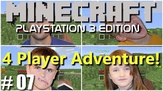 Minecraft PS3 Edition: 4 Player Adventure - #7 Stupid Creeperl!!(Family Multiplayer)