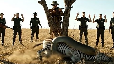 Brave Rescue Team Battles Giant Python to Save Helpless Zebra 🐍🦓