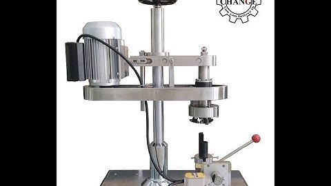 Semi-auto vial bottle crimp machine