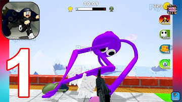 Blue Survival: Hide N Seek Game - Gameplay Walkthrough Part 1 Play As Rainbow Friends (iOS,Android)