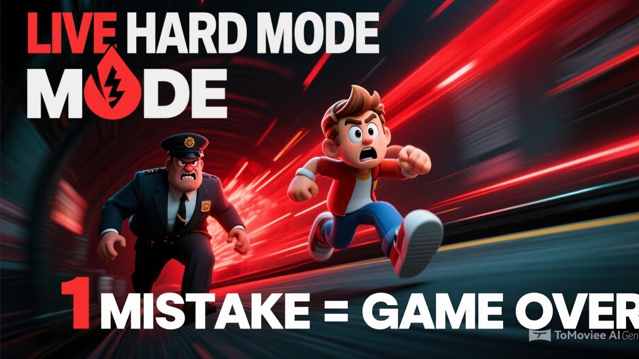 😱 LIVE Subway Surfers HARD MODE | Galti Hui To GAME OVER 💀 