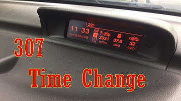 Peugeot 307 Clock Set