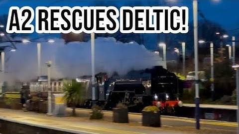 Blue Peter earns a badge rescuing Deltic 55022 Royal Scots Grey, 60532 + Intercity 47 move by LSL