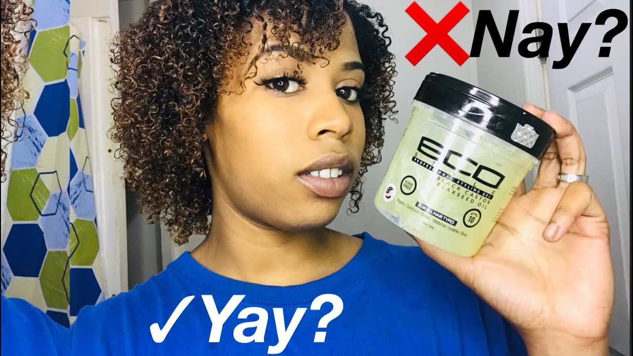 ECO STYLERS BLACK CASTOR OIL AND FLAXSEED GEL updated wash and go