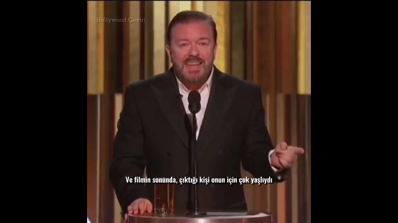 ⁣Ricky Gervais Leonardo DiCaprio'ya Sataşıyor! | Tükçe Altyazılı