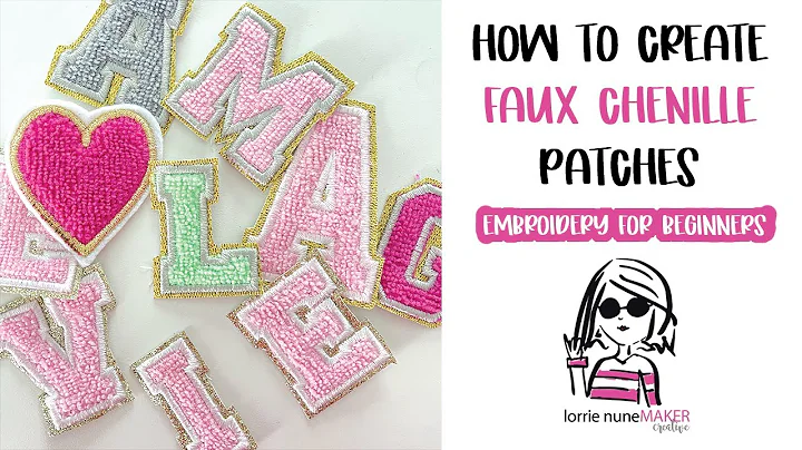 How to Create Faux Chenille Letters - Embroidery f...