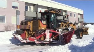 Cat 140M | Mählers SVH4 Sideplough | Snow clearing