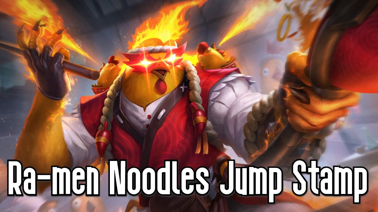 SMITE: Ra-men Noodles Jump Stamp & Bubblegum Dye Variation
