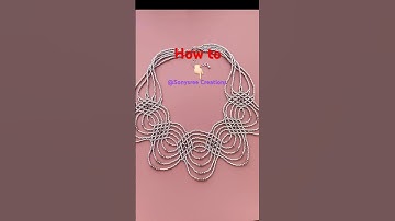 How to make Beaded Necklace go to my channel Sonysree Creations #beadedjewelry #handmadebracelet#diy