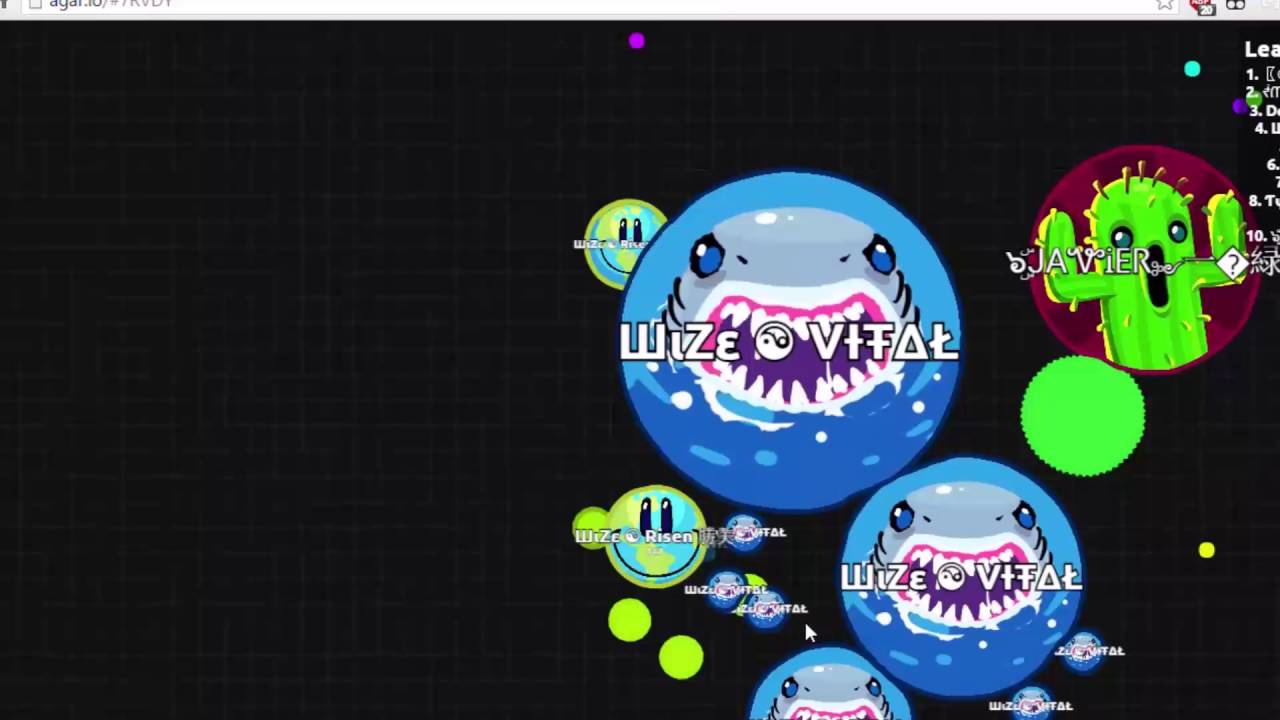 Agar.io // A wonderful trick-split with Vital!