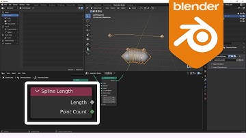 Spline Length -- Geometry Nodes -- Learning Blender