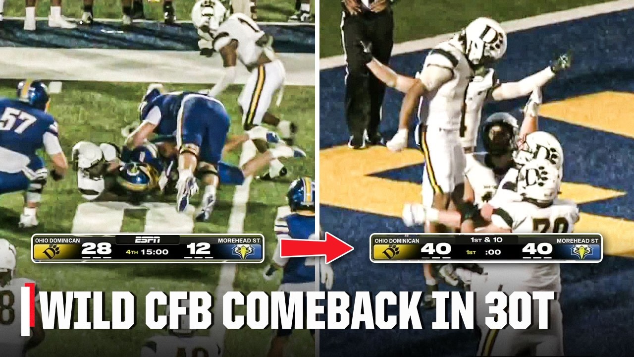 WILD TRIPLE-OVERTIME COMEBACK 🤯 vs. Ohio Dominican vs. Morehead State | SportsCenter